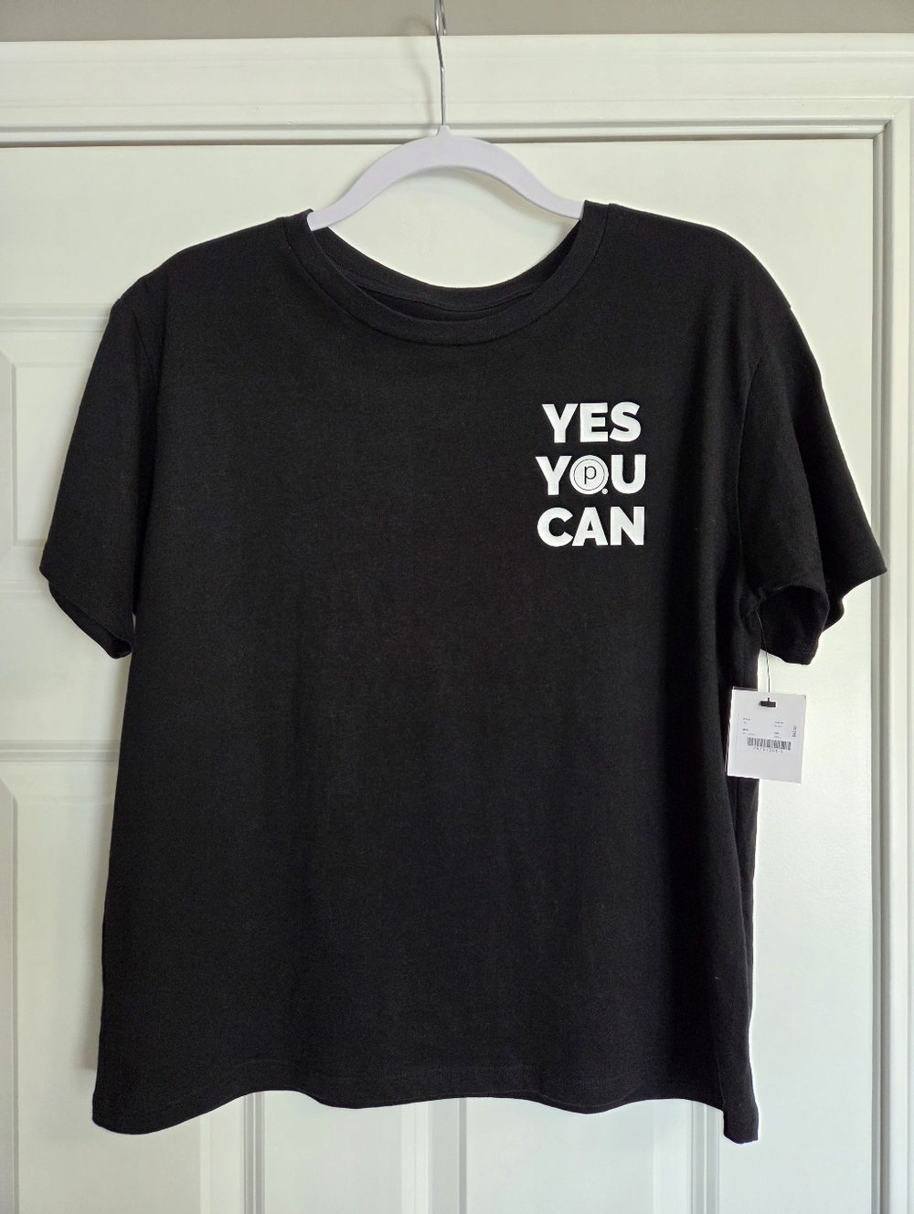Pure Barre YES YOU CAN Black Graphic Tee